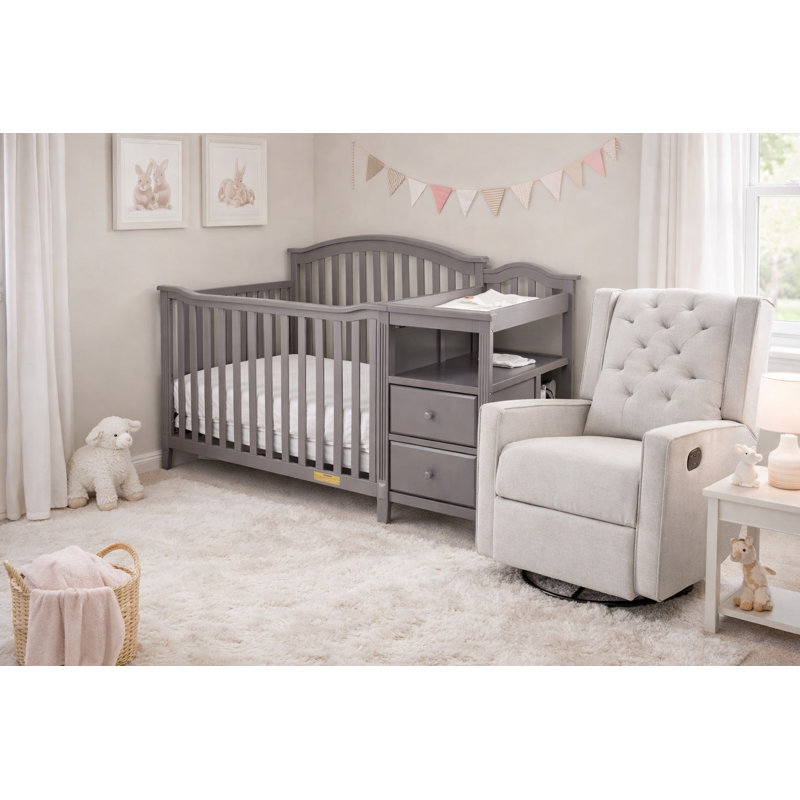 Harriet Bee Brompton 4-in-1 Convertible Crib and Changer & Reviews